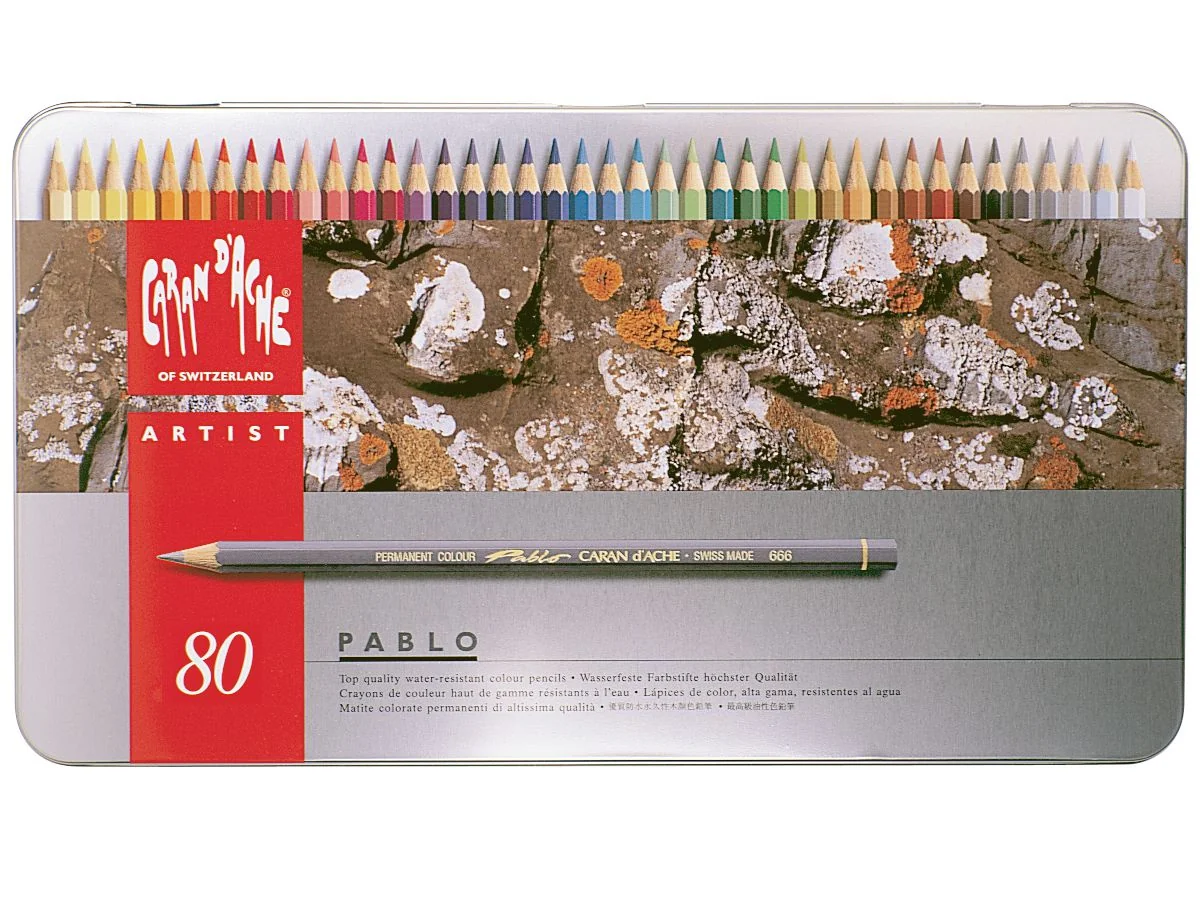 CARAN D'ACHE Buntstifte PABLO, 80er Metalletui (EAN: 7610186093807)