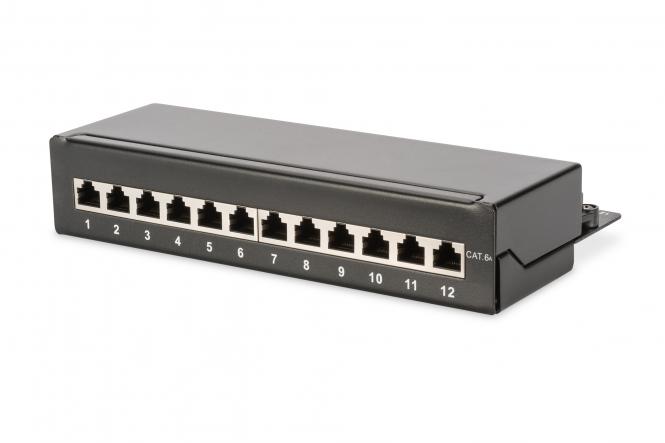 DIGITUS Desktop Patch Panel Kat.6A, Klasse EA, 12 x RJ45 (EAN: 4016032315063)