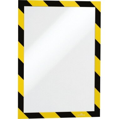 DURABLE Magnetrahmen DURAFRAME SECURITY, A4, gelb/schwarz (EAN: 4005546406541)