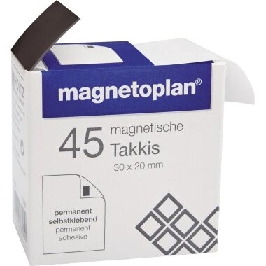 magnetoplan Takkis 30 x 20 mm, selbstklebend, schwarz (EAN: 4013695030050)