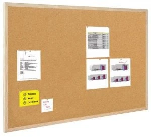 Bi-Office Korktafel mit Holzrahmen, 900 x 600 mm (EAN: 5603750170129)