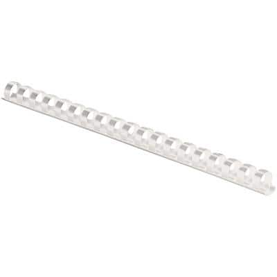 Fellowes Plastikbinderücken, DIN A4, 21 Ringe, 8 mm, weiß (EAN: 0077511534546)