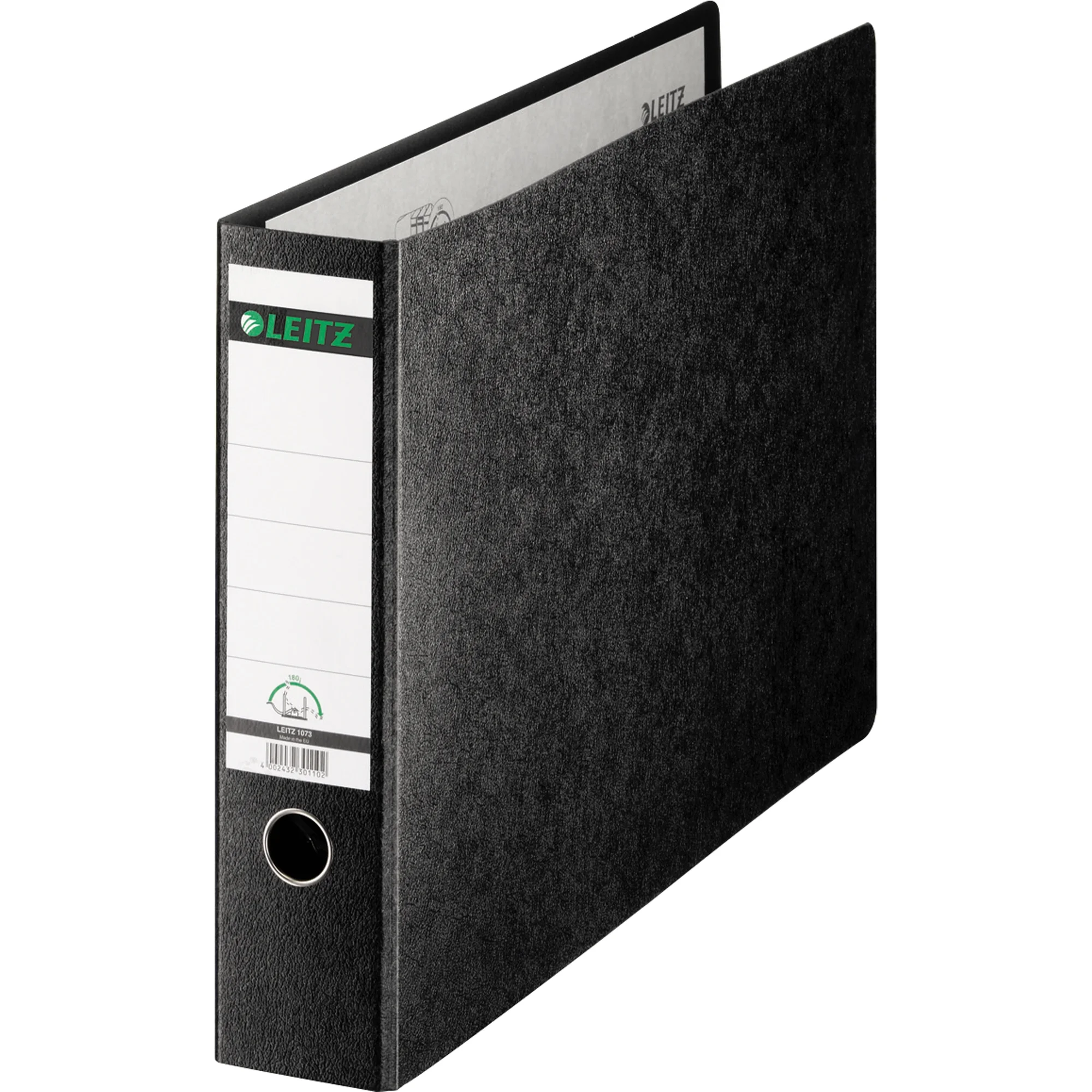 LEITZ Hartpappe-Ordner, 180 Grad, DIN A3 quer, 77 mm,schwarz (EAN: 4002432301102)