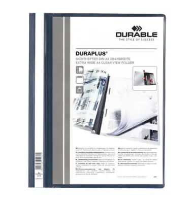 DURABLE Schnellhefter DURAPLUS, DIN A4, dunkelblau (EAN: 4005546215624)