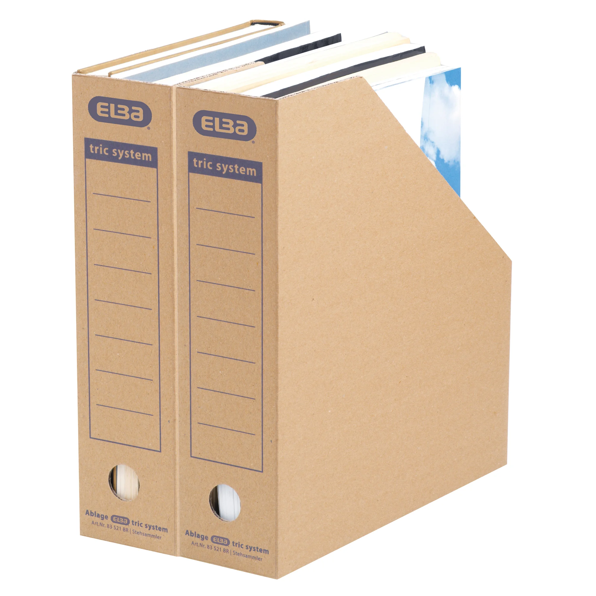 ELBA Archiv-Stehsammler tric System, naturbraun (EAN: 4002030120617)