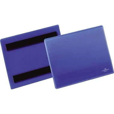 DURABLE Kennzeichnungstasche, magnetisch, DIN A6 quer, blau/transparent (EAN: 4005546981499)