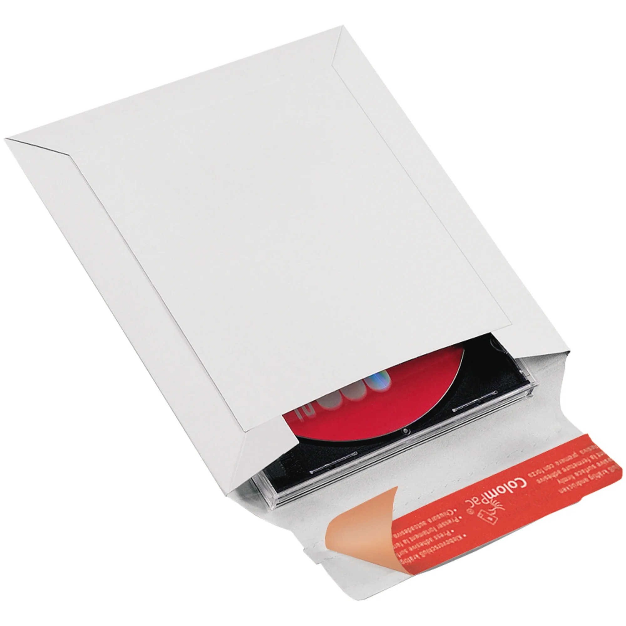 ColomPac CD/Jewelcase-Versandtasche, stabile Vollpappe, weiß (EAN: 4033657110804)