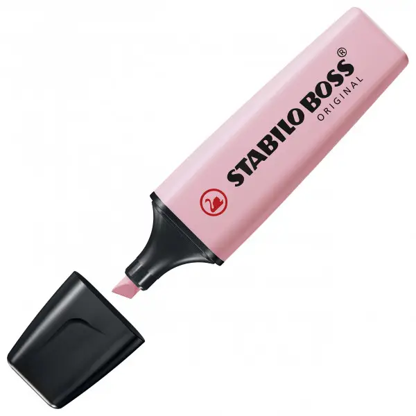 STABILO Textmarker BOSS ORIGINAL Pastel, pastellrot (EAN: 4006381492294)