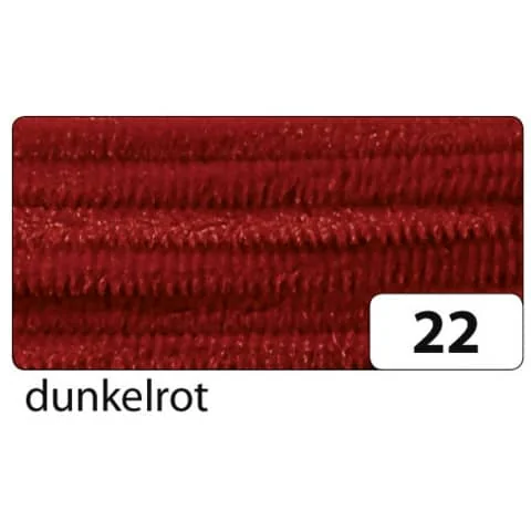 folia Chenilledraht (Pfeifenputzer), dunkelrot (EAN: 4001868780222)