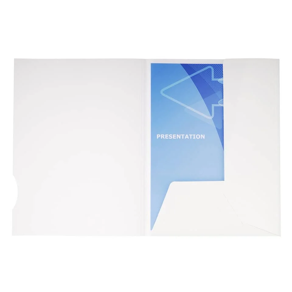 EXACOMPTA Präsentationsmappe CHROMOLUX, DIN A4, weiß (EAN: 3288586350178)