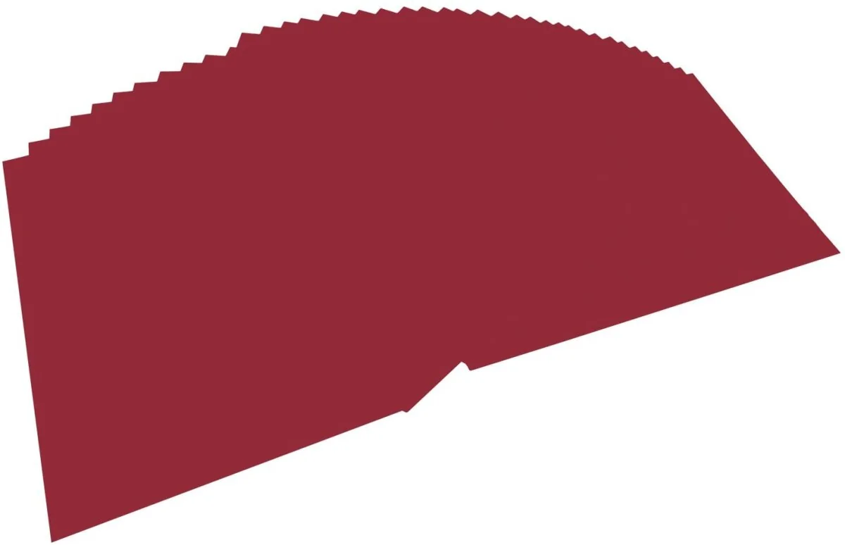 folia Fotokarton, (B)500 x (H)700 mm, 300 g/qm, dunkelrot (EAN: 4001868061222)