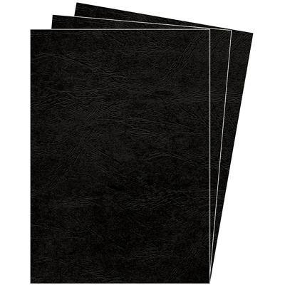 Fellowes Deckblatt Delta, Lederstruktur, DIN A3, schwarz (EAN: 0077511537448)