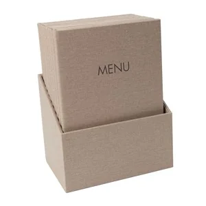 sigel Speisekarten-Mappe MENU, DIN A4, beige, 10er Box (EAN: 4004360784903)