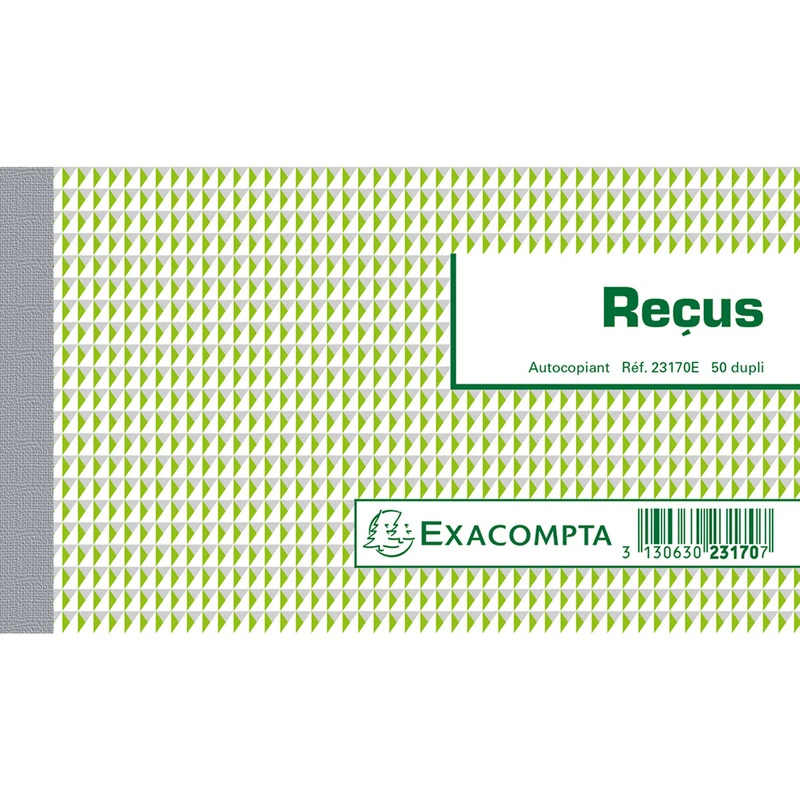 EXACOMPTA Manifold "Reçus", 105 x 180 mm, dupli (EAN: 3130630231707)