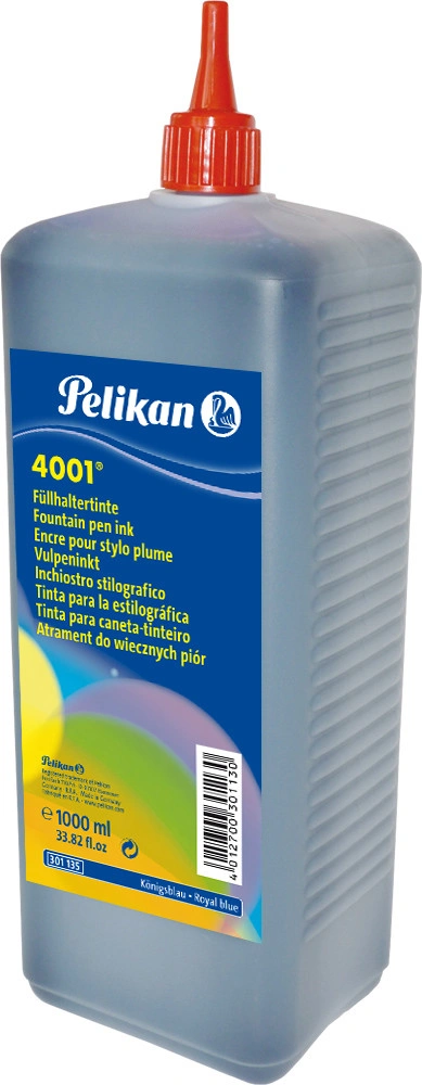 Pelikan Tinte 4001 in Kunststoff-Flasche, königsblau (EAN: 4012700301130)