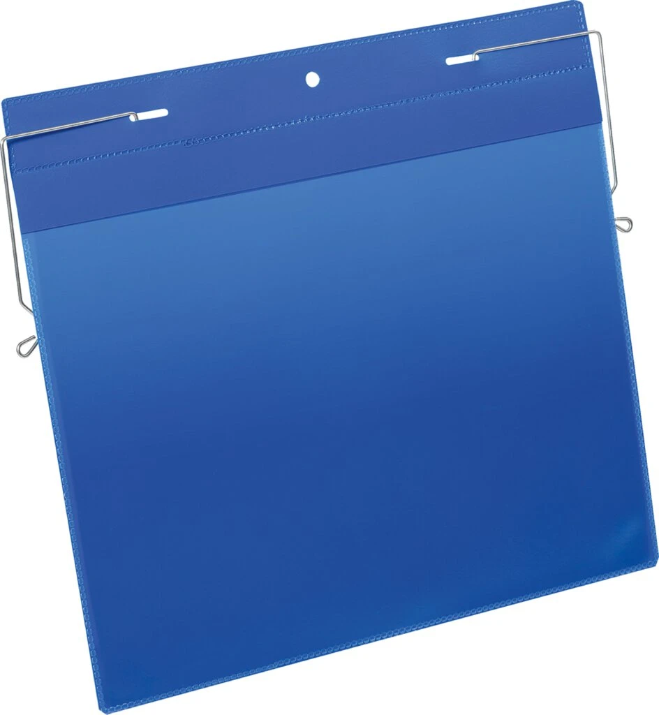 DURABLE Drahtbügeltasche, A4 quer, blau (EAN: 4005546109138)