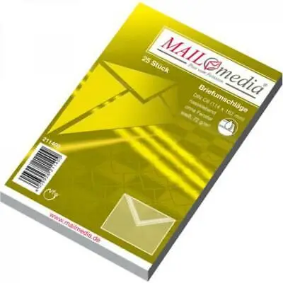 MAILmedia Briefumschlag Offset weiß, C6, ohne Fenster (EAN: 4003928211400)
