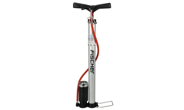 FISCHER Fahrrad-Standpumpe Alu, für alle Ventile, farbig sortiert (EAN: 4008153855863)