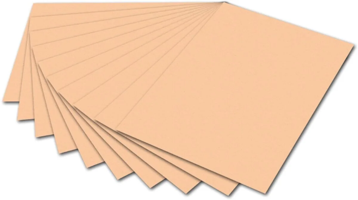 folia Fotokarton, (B)500 x (H)700 mm, 300 g/qm, aprikose (EAN: 4001868061420)