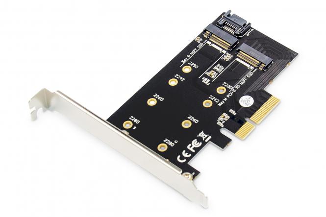 DIGITUS M.2 NGFF/NVMe SSD PCI Express 3.0 (x4) Add-On Karte (EAN: 4016032464419)