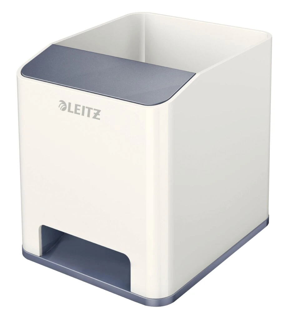 LEITZ Sound Stifteköcher WOW Duo Colour, 2 Fächer, weiß (EAN: 4002432113668)