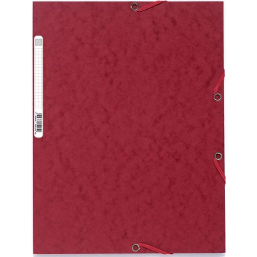 EXACOMPTA Eckspannermappe, DIN A4, Karton, kirsche (EAN: 3130630555254)