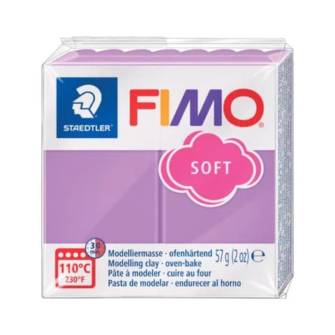 FIMO SOFT Modelliermasse, ofenhärtend, lavendel, 57 g (EAN: 4006608809751)