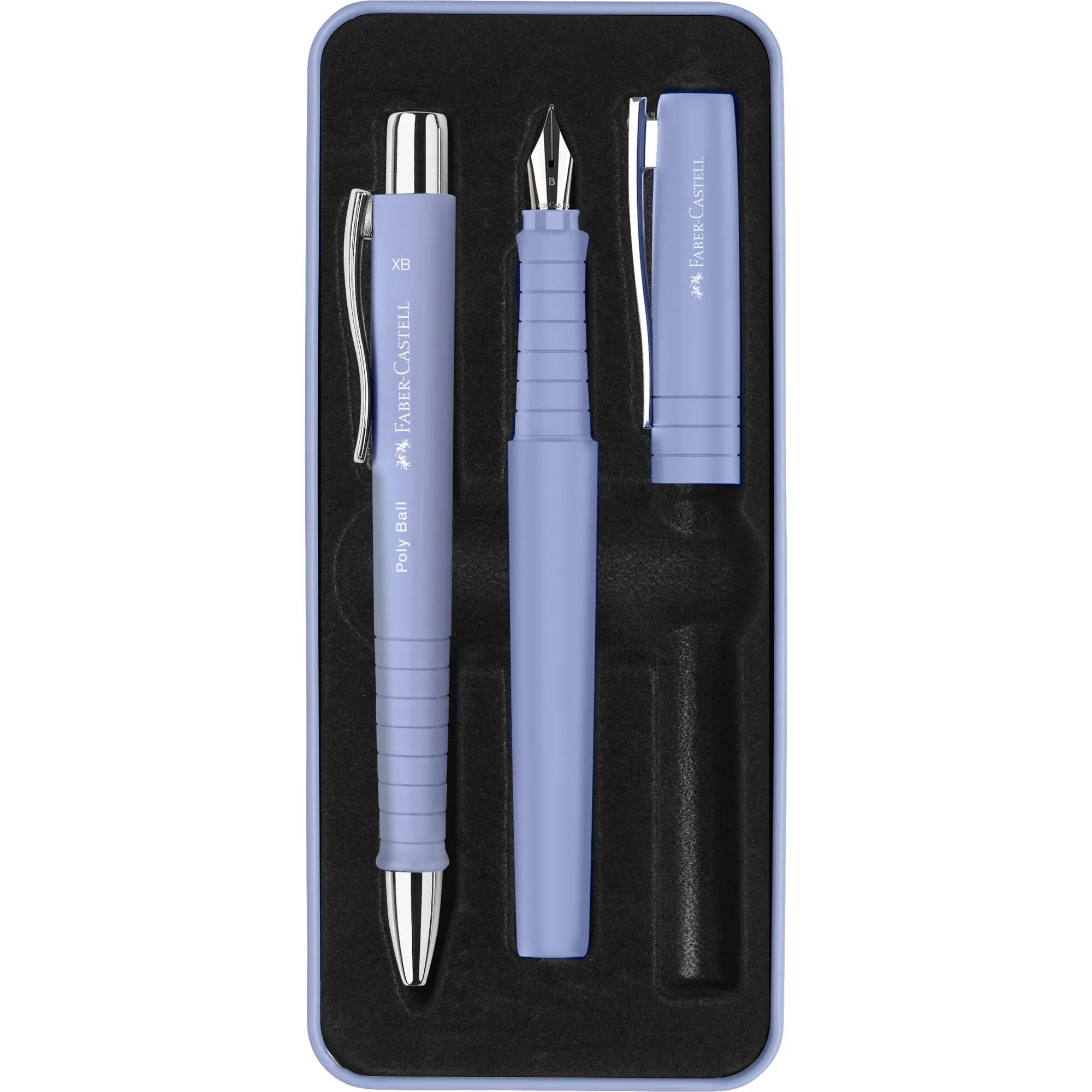 FABER-CASTELL Schreibgeräte-Set POLY BALL/PEN, pale iris (EAN: 4005402410514)