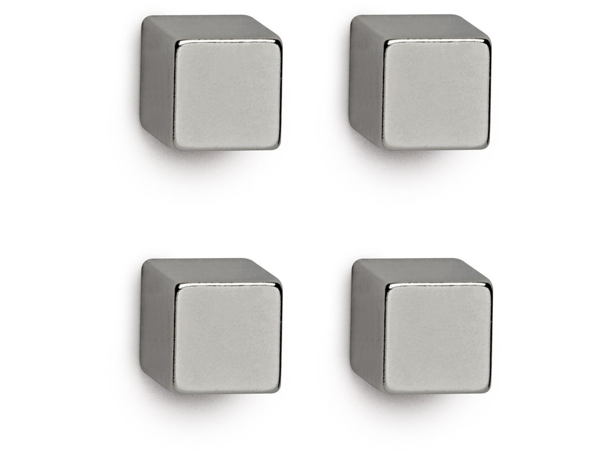 MAUL Neodym-Magnetwürfel, (B)10 x (T)10 x (H)10 mm, nickel (EAN: 4002390061919)