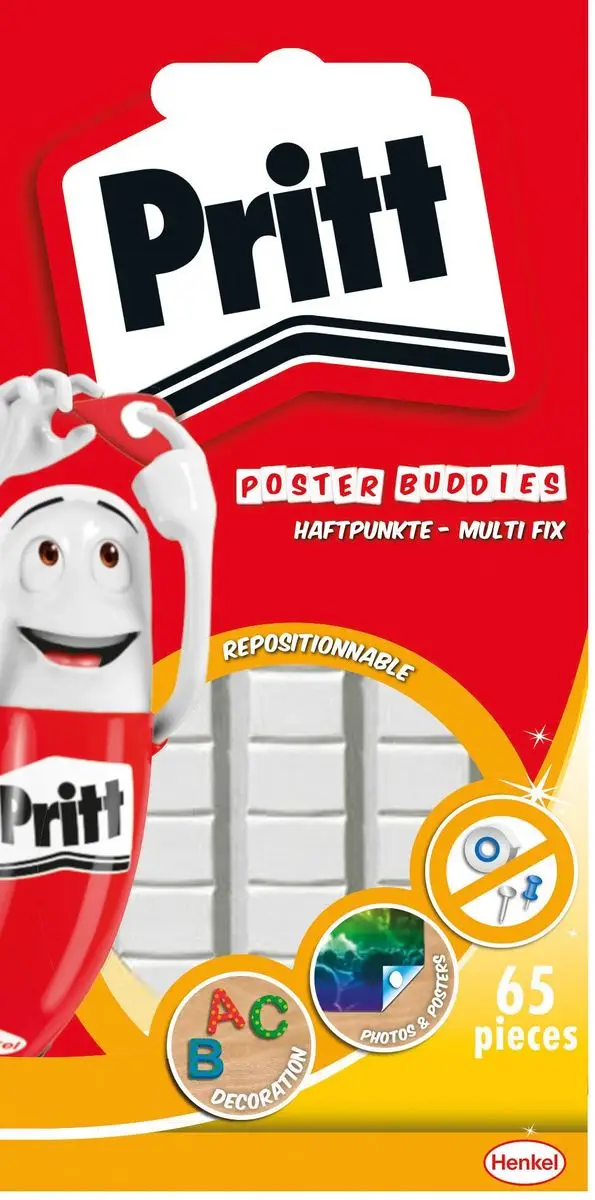 Pritt Klebepads Multi-Fix, wieder ablösbar, weiß (EAN: 4015000402088)
