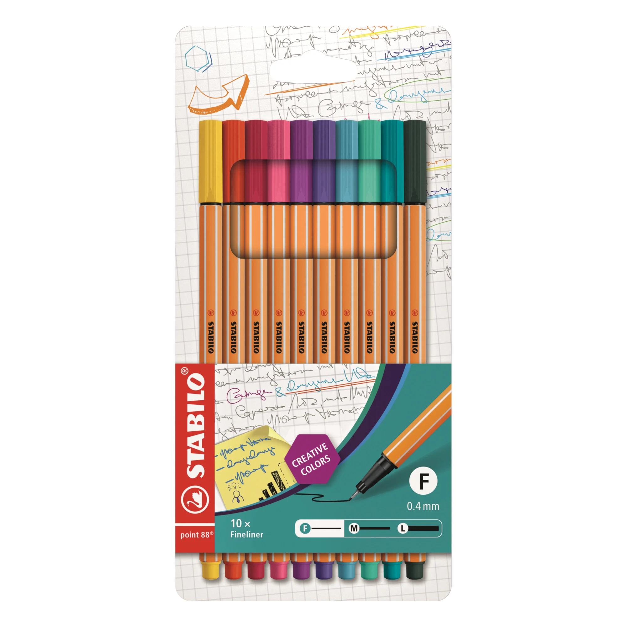 STABILO Fineliner point 88, 10er Kartonetui (EAN: 4006381261265)