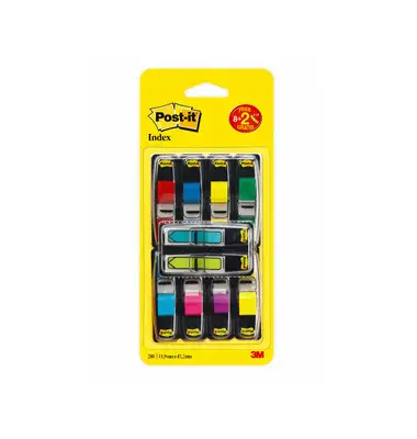 Post-it Haftmarker Index Mini, 11,9 x 43,2 mm, 8+2 Gratis (EAN: 0051135810729)