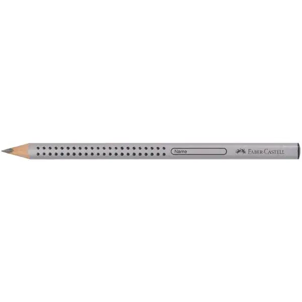 FABER-CASTELL Bleistift Jumbo GRIP, B, silber (EAN: 4005401119005)