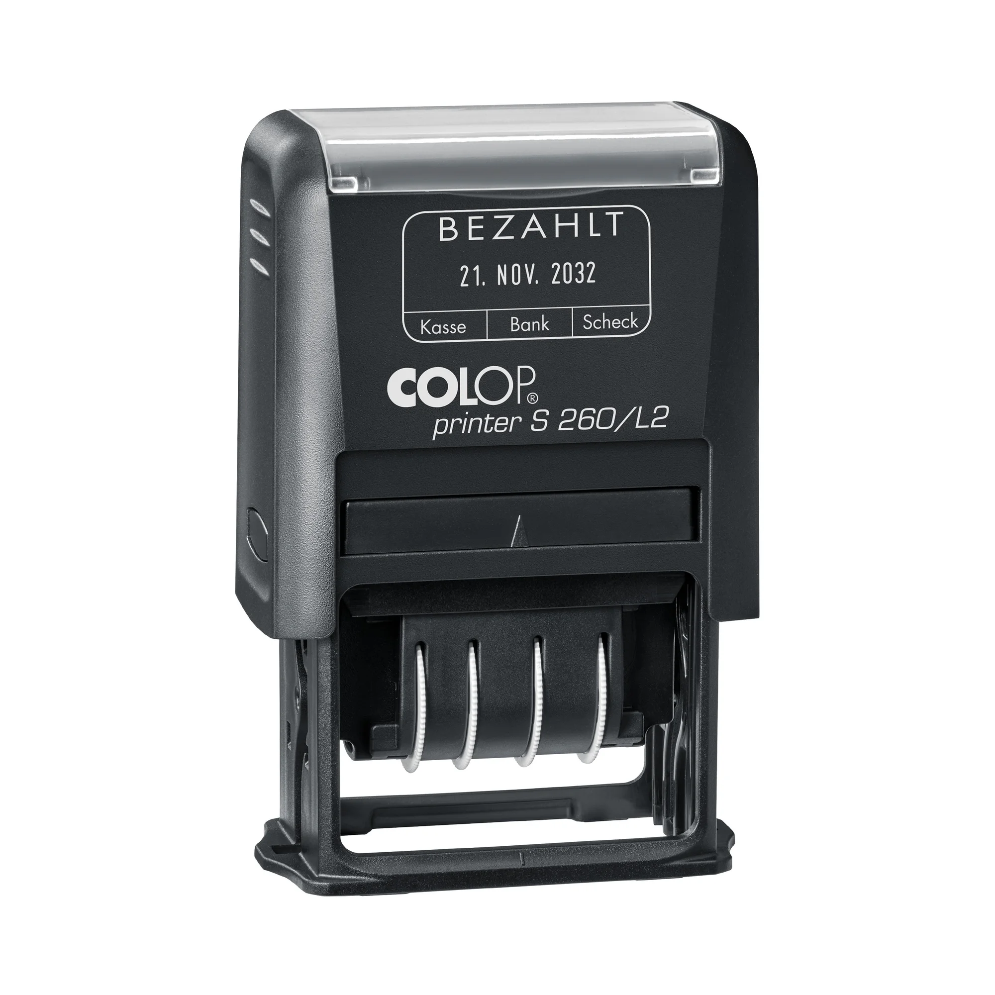 COLOP Datumstempel Printer S260/L2 "BEZAHLT", schwarz (EAN: 9004362556183)