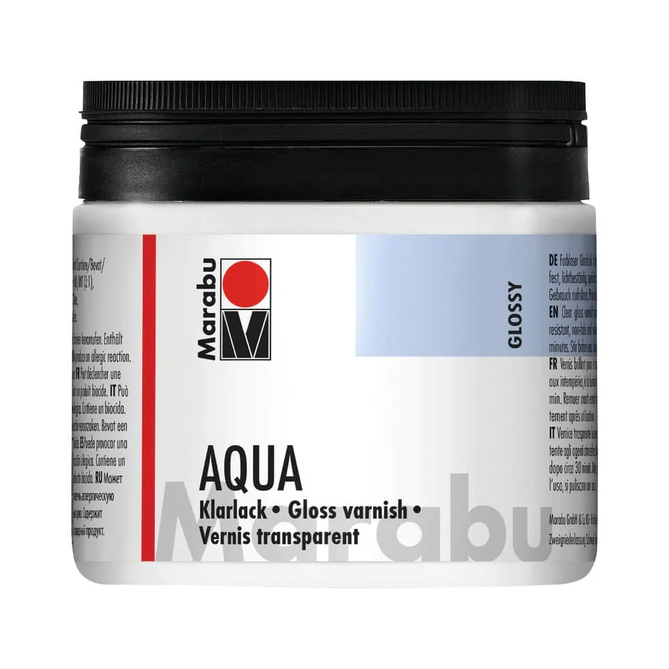 Marabu Acryllack Klarlack AQUA, transparent-glänzend, 500 ml (EAN: 4007751056511)