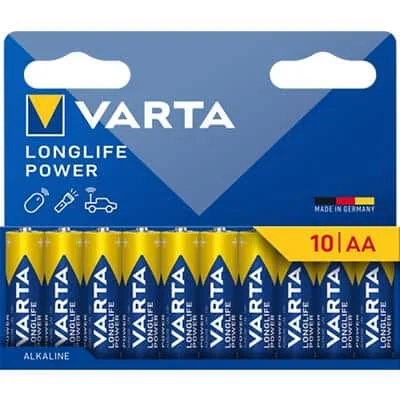 VARTA Alkaline Batterie "LONGLIFE POWER", Mignon AA, 10er (EAN: 4008496067220)