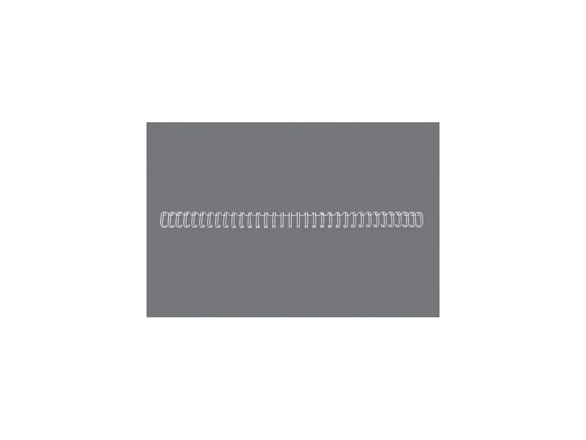 GBC Drahtbinderücken WireBind, A4, 34 Ringe, 12,5 mm, weiß (EAN: 5019577190408)