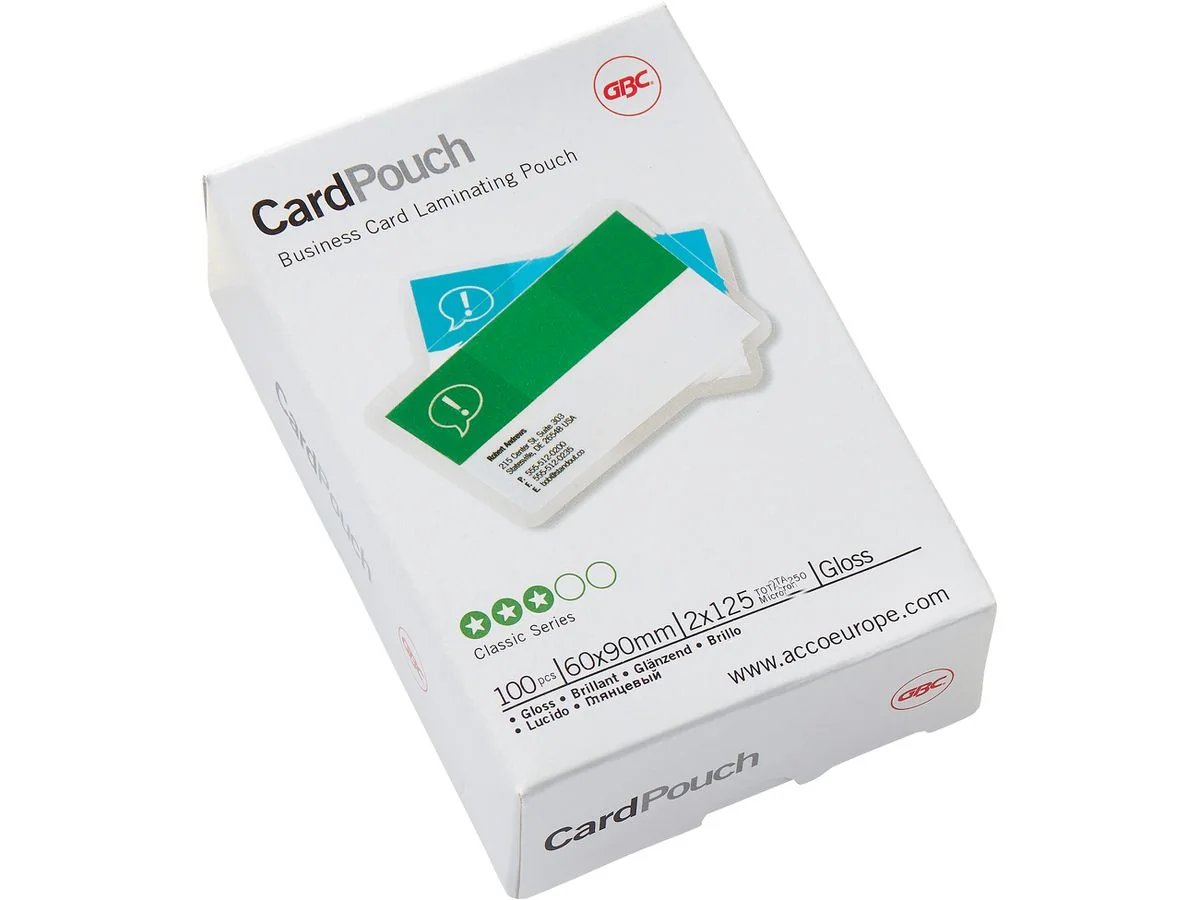 GBC Laminierfolientasche CardPouch für Visitenkarten (EAN: 0033816033092)
