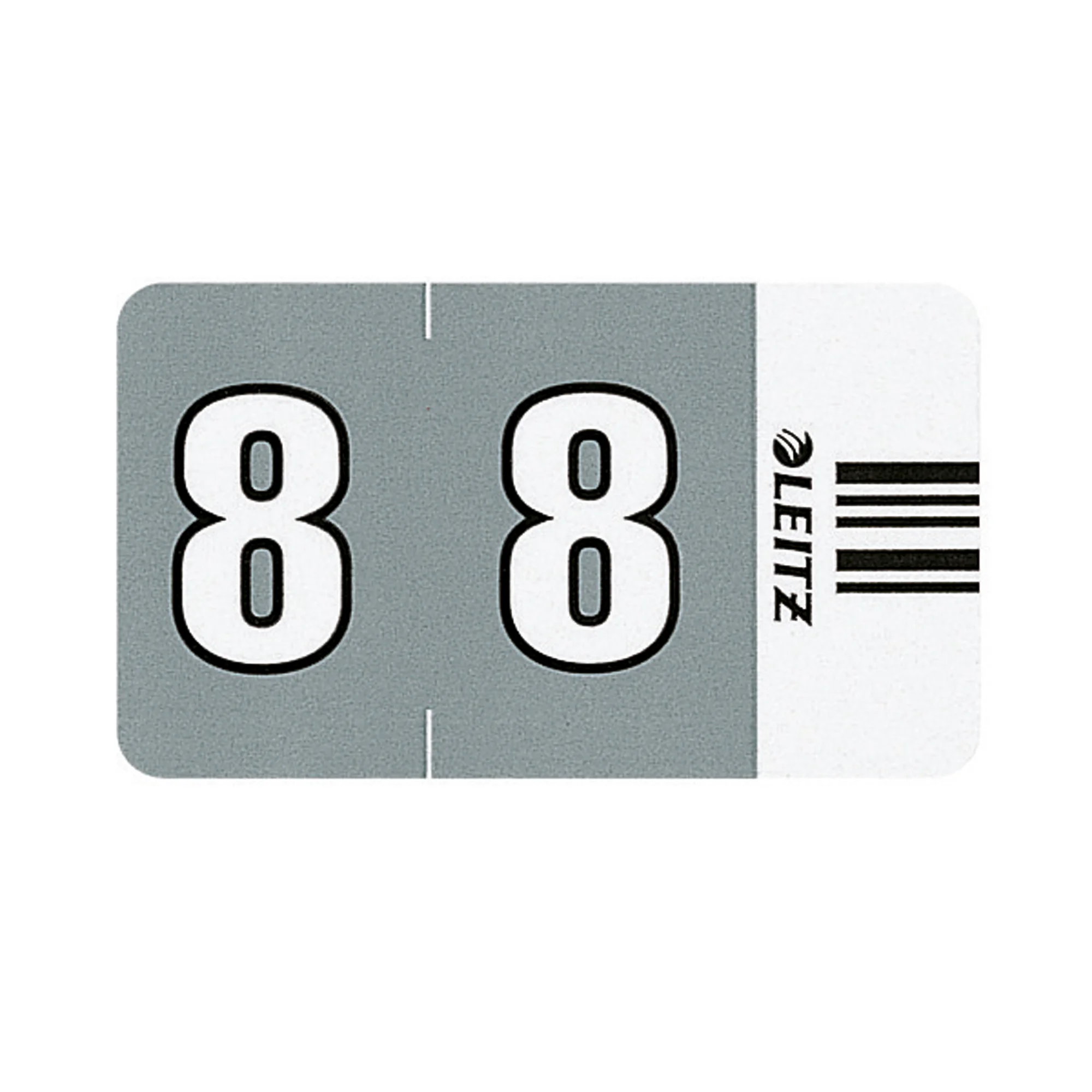 LEITZ Ziffernsignal Orgacolor "8", auf Streifen, dunkelgrau (EAN: 4002432313914)