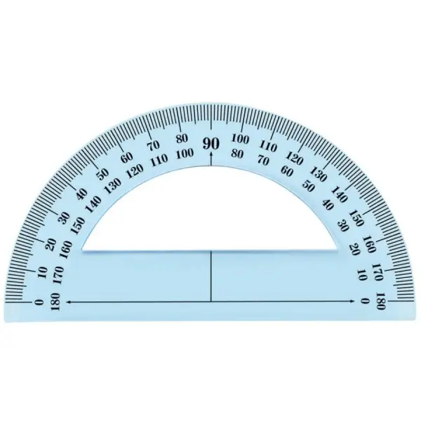 Wonday Halb-Winkelmesser 180 Grad, 120 mm, bruchfest (EAN: 3701254704313)