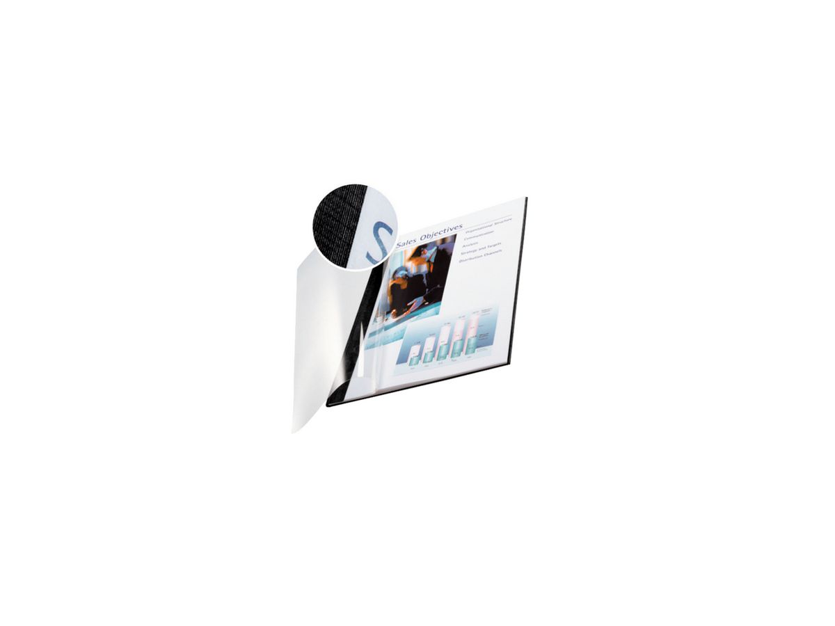 LEITZ Buchbindemappe impressBind, A4, 10,5 mm, schwarz, Soft (EAN: 4002432373727)