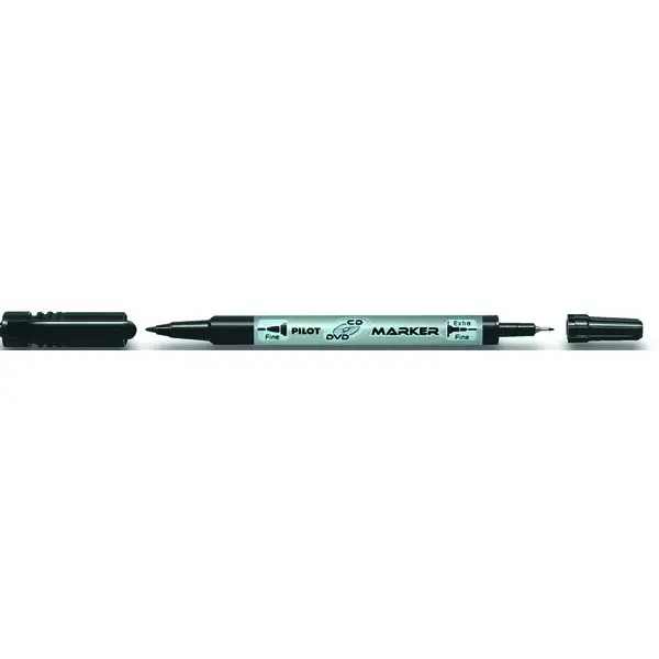 PILOT Permanent-Marker "Marker Twin" CD/DVD, schwarz (EAN: 4902505308031)