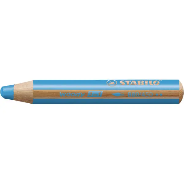 STABILO Multitalentstift woody 3 in 1, rund, cyanblau (EAN: 4006381115506)