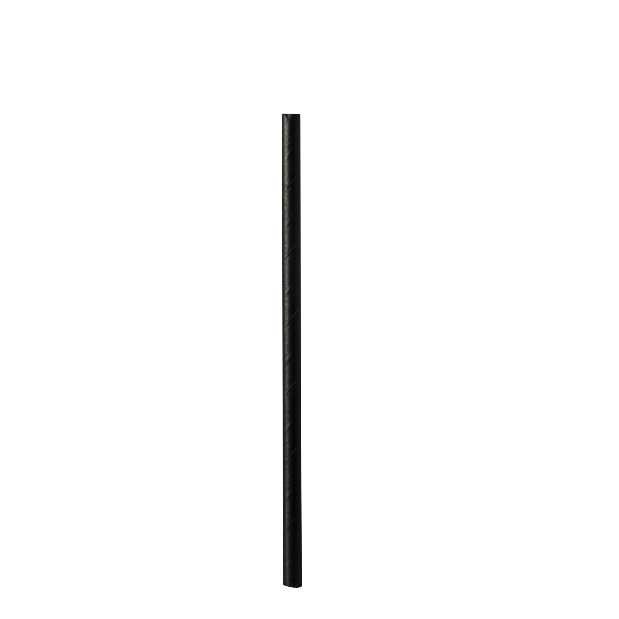 PAPSTAR Papier-Trinkhalm "pure", 150 mm, schwarz (EAN: 4002911875100)