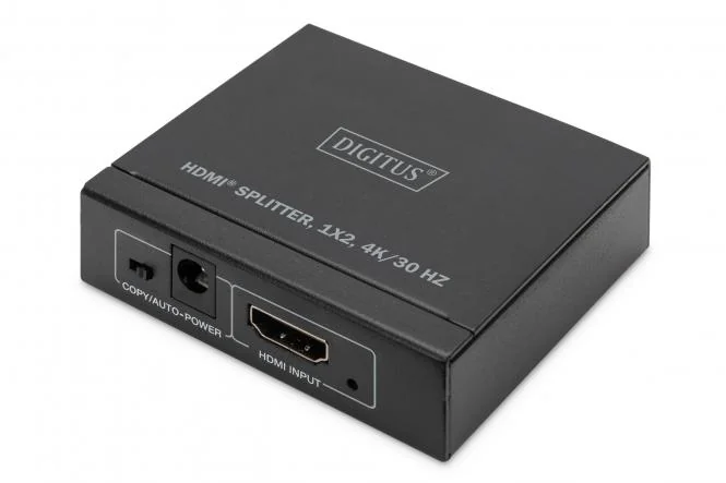 DIGITUS 4K HDMI Splitter, 1x2, 4K / 30 Hz, schwarz (EAN: 4016032483656)
