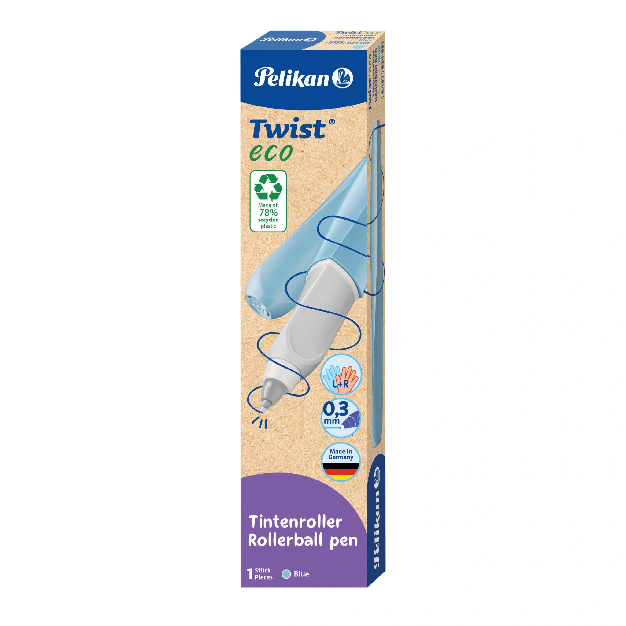 Pelikan Tintenroller Twist eco, blau (EAN: 4012700824653)