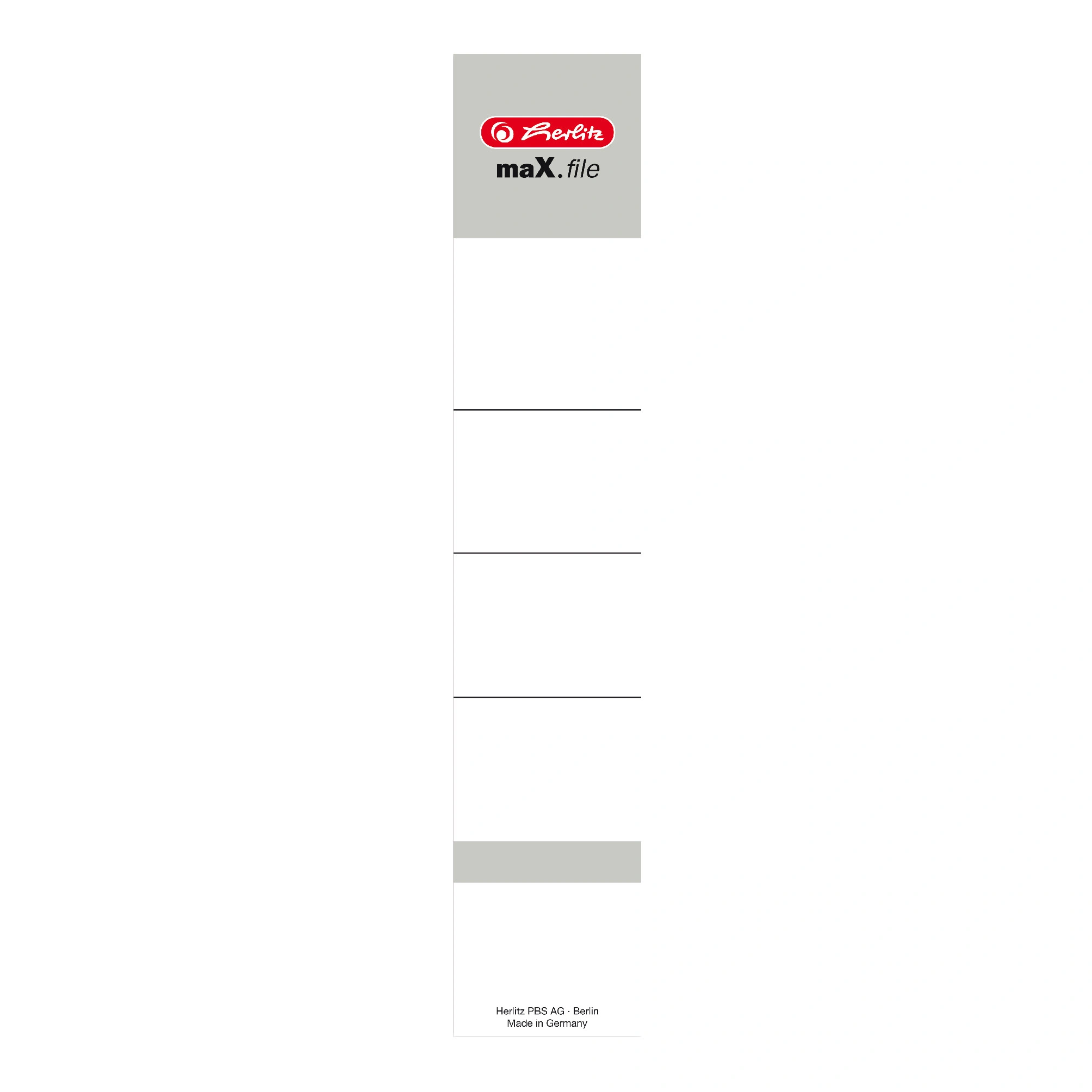 herlitz Ordnerrücken-Etikett maX.file, 36 x 190 mm, weiß (EAN: 4008115966057)