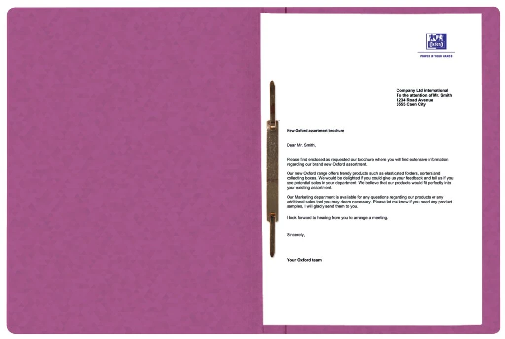Oxford Schnellhefter Top File+, DIN A4, violett (EAN: 3045050411960)