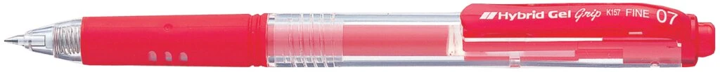Pentel Gel-Tintenroller Hybrid Gel Grip K157, rot (EAN: 3474377922413)