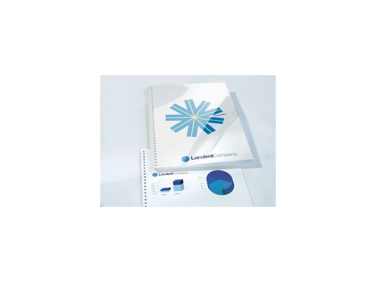 GBC Einbanddeckel HiClear, DIN A4, kristallklar, 0,15 mm (EAN: 8019152050964)